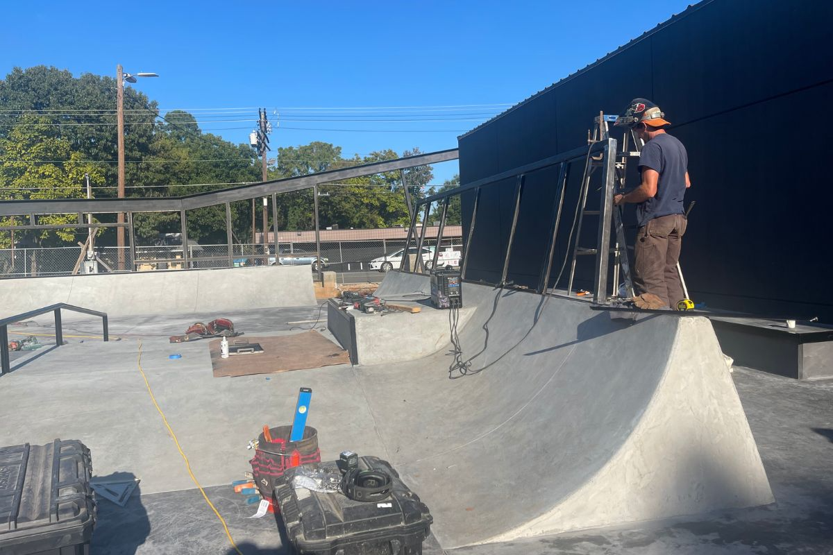 A skatepark design and build for APB in Charlotte