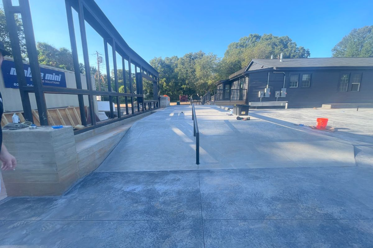 A skatepark design and build for APB in Charlotte