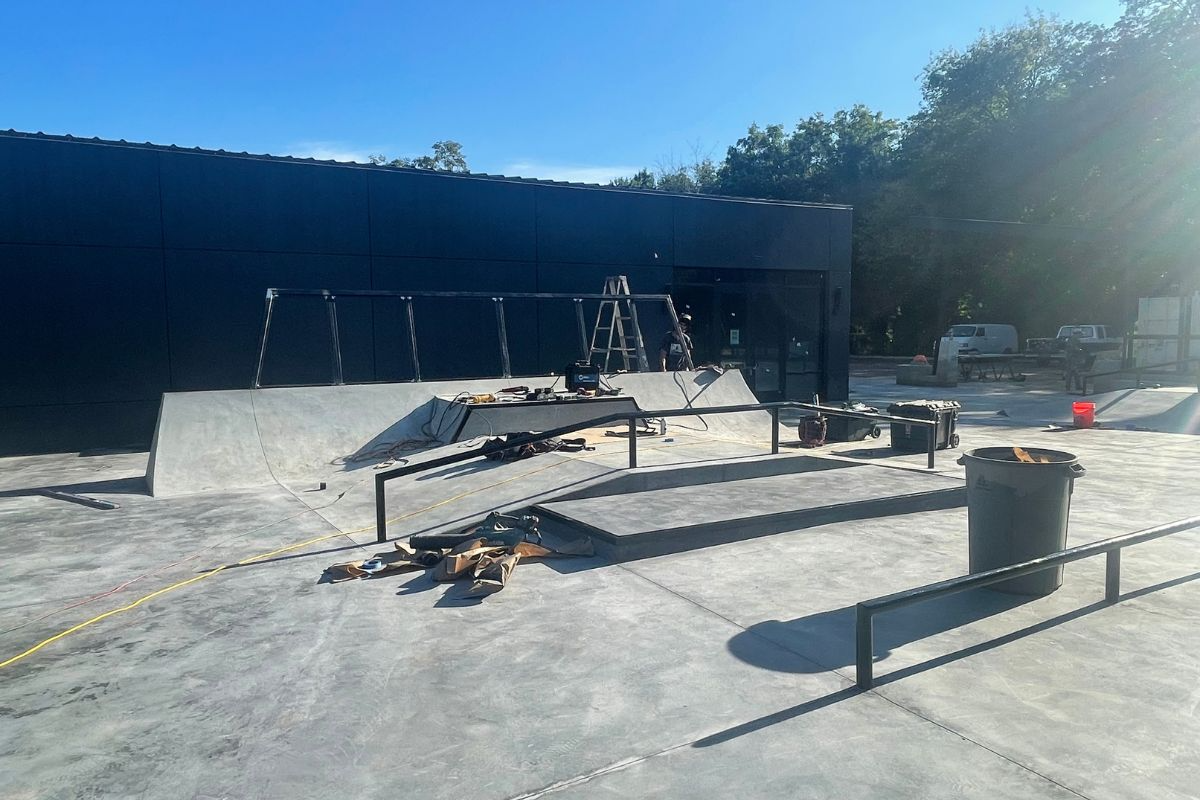A skatepark design and build for APB in Charlotte
