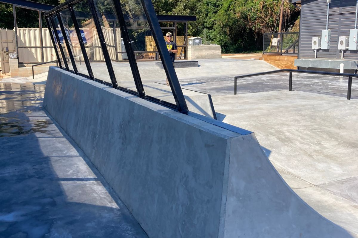 A skatepark design and build for APB in Charlotte