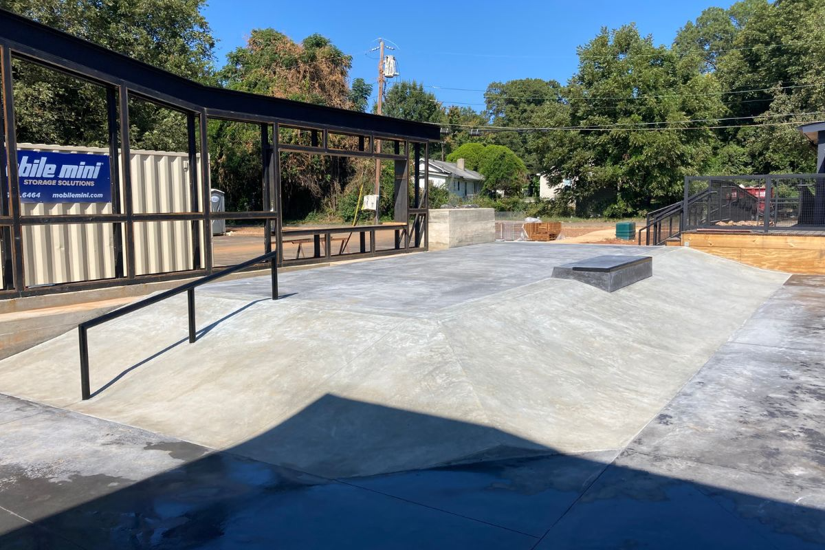 A skatepark design and build for APB in Charlotte