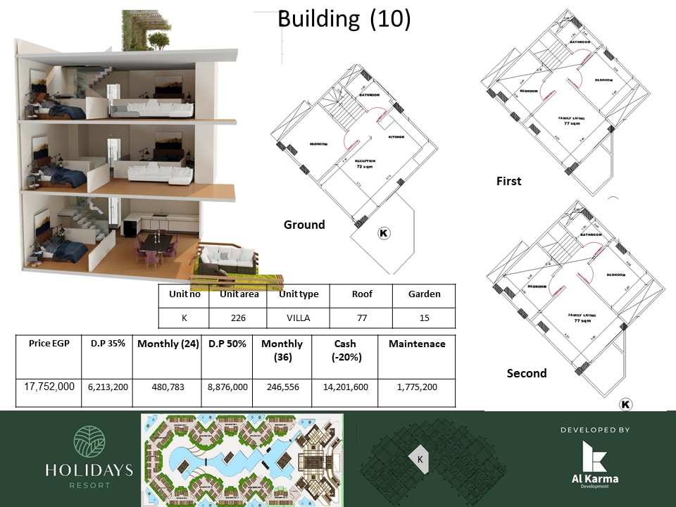 فيلا فندقية فاخرة (Triplex Villa) بمساحة 226 م² بحديقة خاصة 15 م² ورووف 77 م² في كمبوند هوليديز بارك طريق القرى – الغردقة - في القرى السياحية, البحر الأحمر - منصة بُحور العقارية فيلا فندقية فاخرة (Triplex Villa) بمساحة 226 م² بحديقة خاصة 15 م² ورووف 77 م² في كمبوند هوليديز بارك طريق القرى – الغردقة - في القرى السياحية, البحر الأحمر - منصة بُحور العقارية