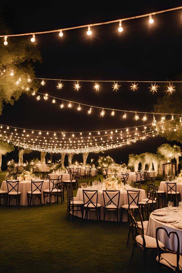 Dîner romantique en plein air