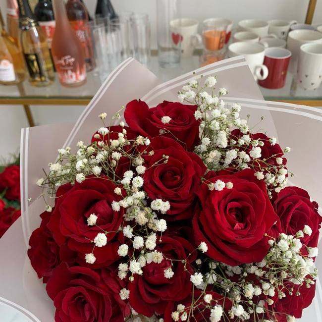 Bouquet roses & chrysanthèmes