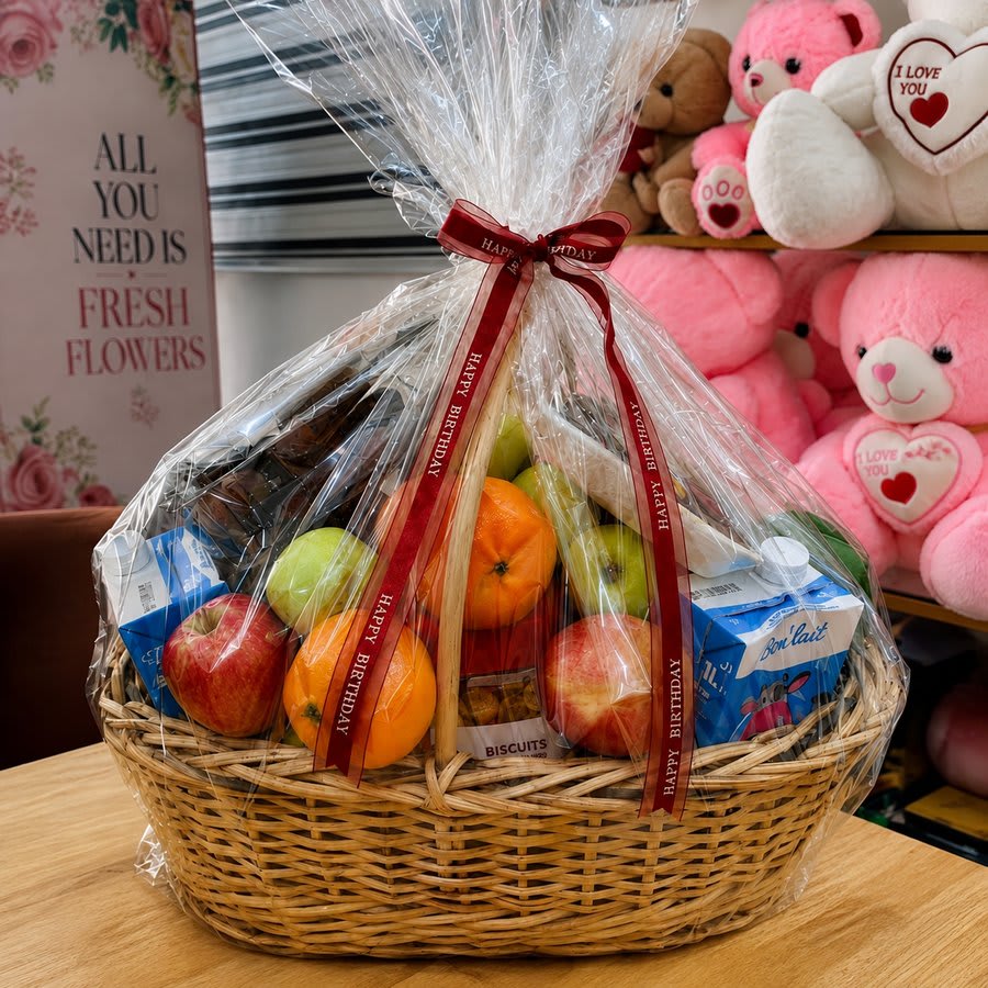 Panier fruits & provisions