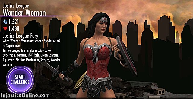 Injustice (Mobile) - Justice League Wonder Woman Challenge 
