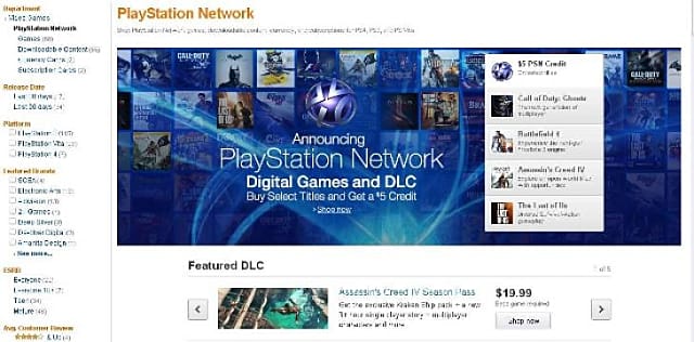 playstation network amazon