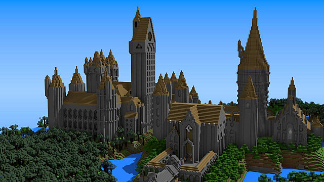 minecraft harry potter hogwarts maps