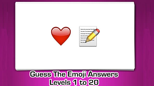 Guess The Emoji Emoji Pops Answers Levels 1 Through 20 Guess The Emoji - guess the emoji roblox