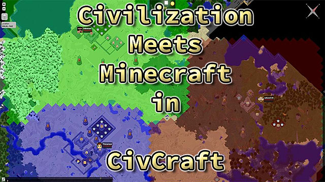 Civilization Meets Minecraft in the New Mod: CivCraft 