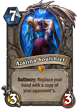Azalina Soulthief from new hearthstone expansion The Witchwood