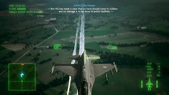 Ace Combat 7: Skies Unknown - how to use flares, farm MRP and