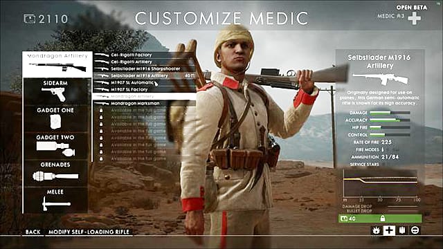 battlefield 1 weapon customization