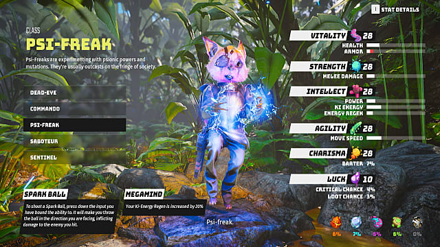 biomutant class system