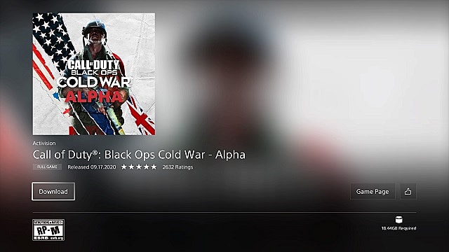 call of duty cold war open alpha