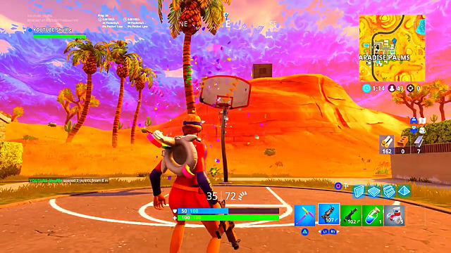 fortnite season 5 week 2 challenge guide score a 3 point shot at different basketball courts - fortnite season 8 week 2 challenges forbes