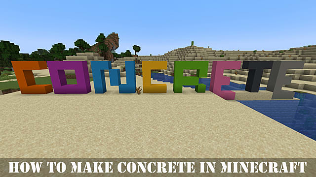 How to Make Concrete in Minecraft | Minecraft
