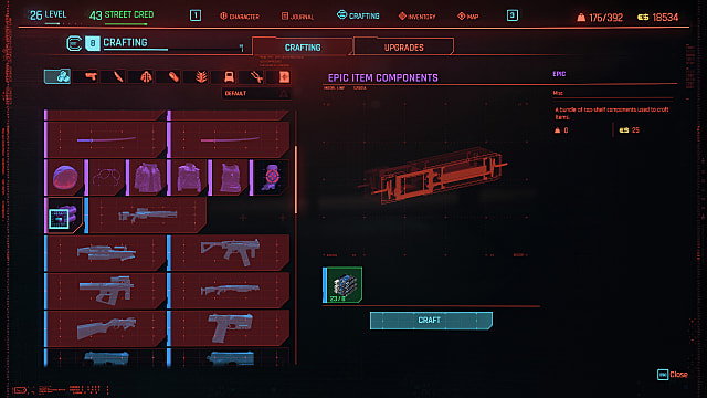 Cyberpunk 2077 Crafting  Perks  Upgrades  Blueprints  and Materials   Cyberpunk 2077 - 42