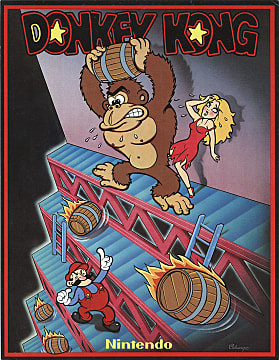 Donkey Kong NES box art.