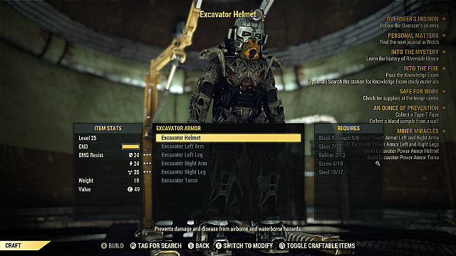 fallout 76 power armor station plans