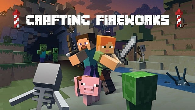 Minecraft Fireworks How To Make Fireworks Of All Colors Minecraft