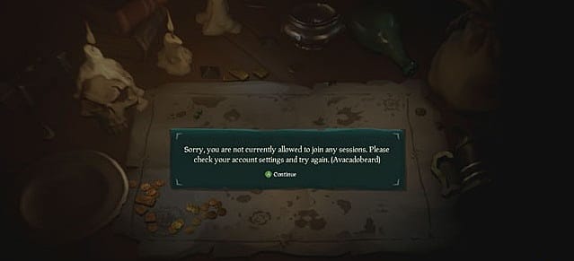 Sea of Thieves Bronzebeard error code explained