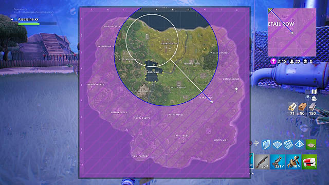 Check your map to strategically position yourself with relation to the incoming storm