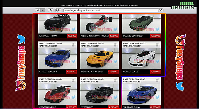 gta online casino cars