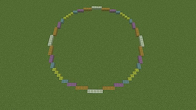 How to Make Circles in Minecraft   Minecraft - 10