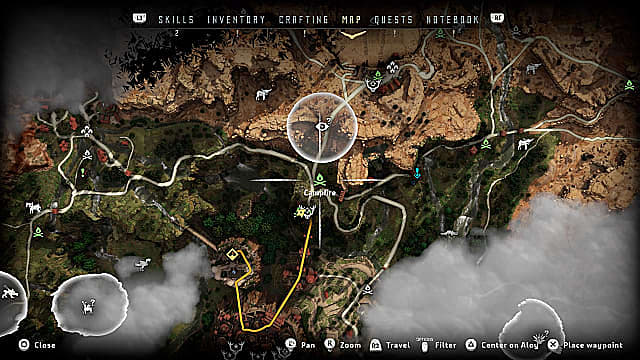 horizon zero dawn blue icons on map