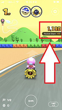 How to Get a Rocket Start 40 Points in Mario Kart Tour   Mario Kart Tour - 83