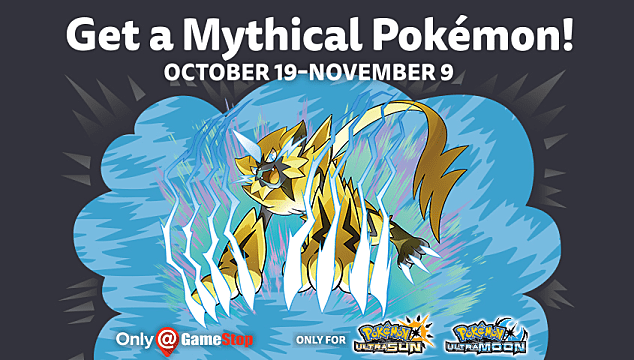 Mythical Pokemon Zeraora Code Available At Gamestop Pokemon Ultra Sun And Ultra Moon