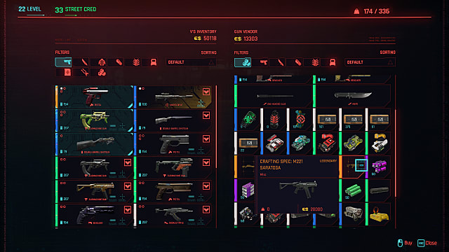 Cyberpunk 2077 Crafting  Perks  Upgrades  Blueprints  and Materials   Cyberpunk 2077 - 76