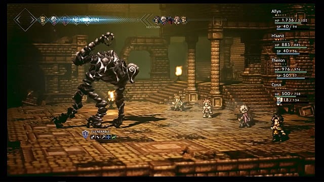 octopath traveler post chapter 2 grinding area