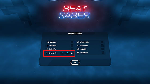 beat saber game system