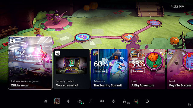 Ps5 Ui Reveal Gives Us First Look At Activities Cards And Game Help - roblox adventure story cards