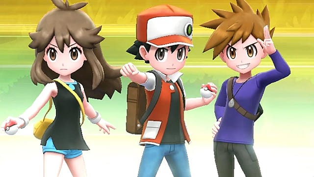 How To Battle Red Green And Blue In Pokemon Lets Go