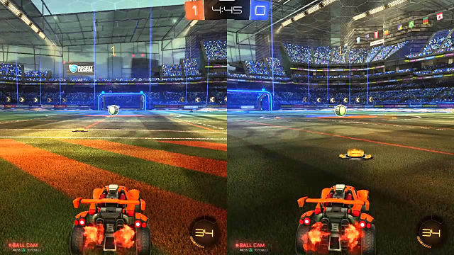 rocket league multiplayer splitscreen