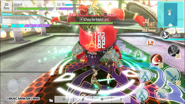 colors abound in this screenshot from SAOIF