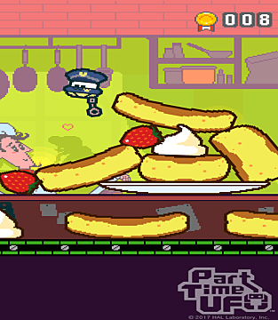 a jumbled stack of yellow-ish pancakes in Part Time UFO