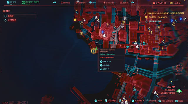 Cyberpunk 2077 Cyberpsycho Sighting Locations  How to Get I am the Law   Cyberpunk 2077 - 72