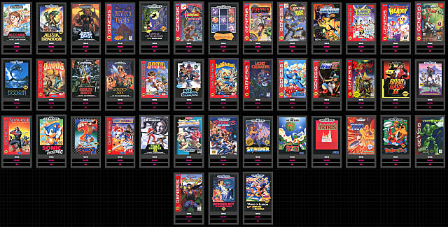 games on the sega genesis mini