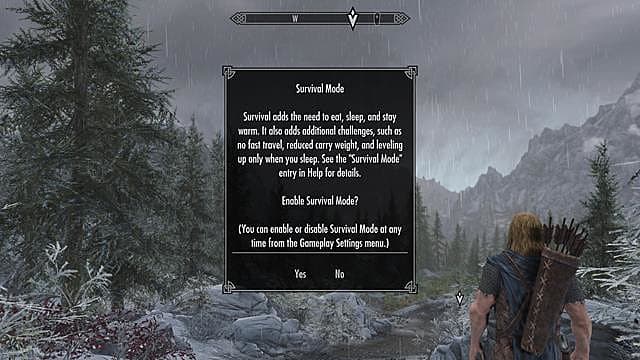 skyrim mod fast travel in survival mode