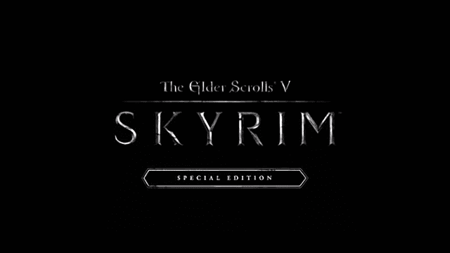 skyrim special edition black screen