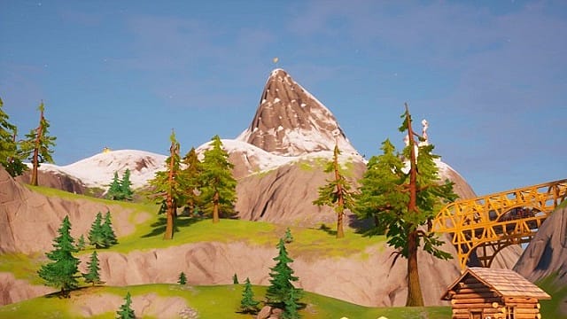 Fortnite Background Mountans Fortnite Summit The Highest Mountain With The Journey Outfit Fortnite