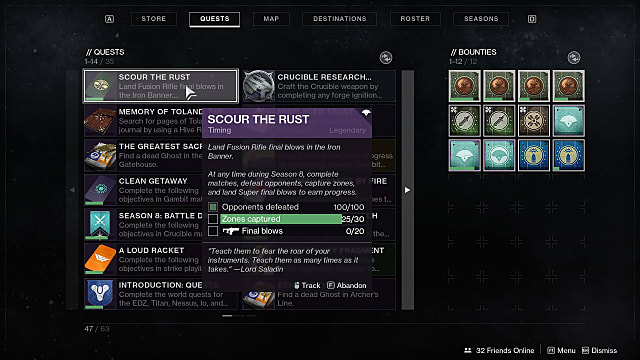 Destiny 2 Iron Banner  How to Complete the Scour the Rust Quest    Destiny 2 - 90