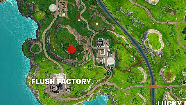 the first place you should be looking is located near flush factory which contains the first oversized seat everybody knows the huge toilet seat at the - fortnite season 5 search between three oversized seats