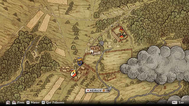 Neuhof map showing Epona's location. 