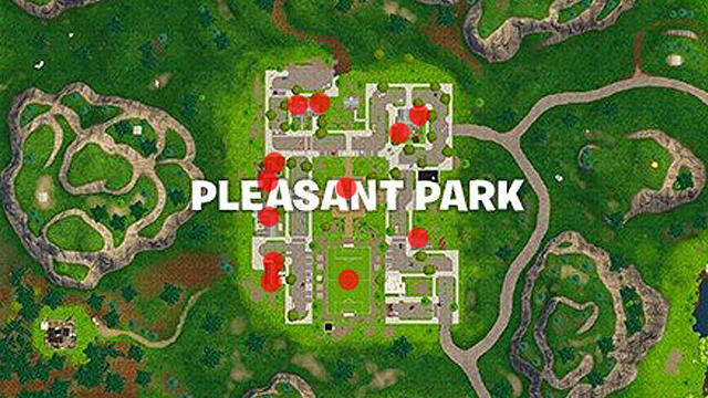 Fortnite Search A Chest In Pleasant Park Fortnite Season 5 Week 9 Challenge Guide Search Chests In Pleasant Park Fortnite