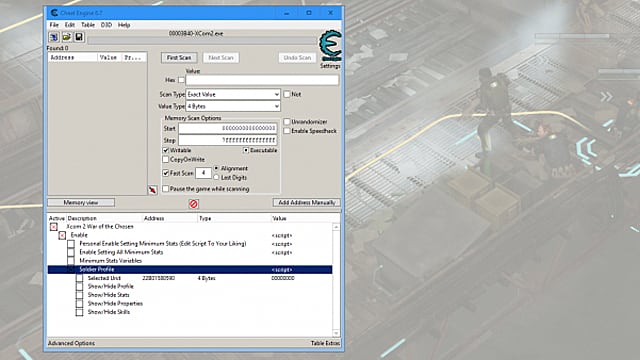 xcom enemy within cheat engine